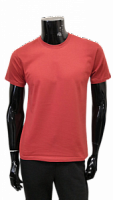 Красный однотонный футболка мужская