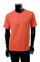 Оранжевый однотонный футболка мужская
