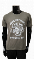 п-154 оливковый футболка мужская с принтом