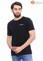 п-157 черный футболка мужская с принтом